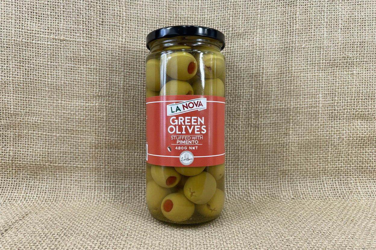 Green olives stuffed with pimento