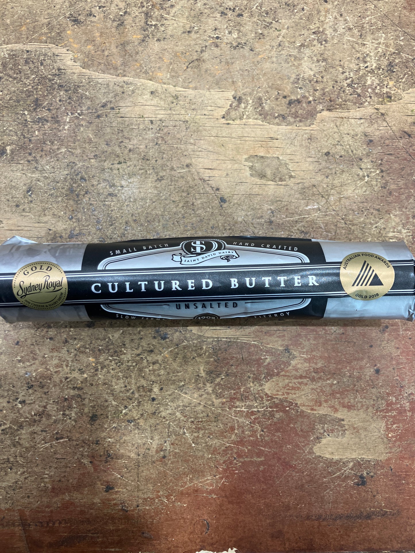 St David’s Unsalted cultured butter log 180 g