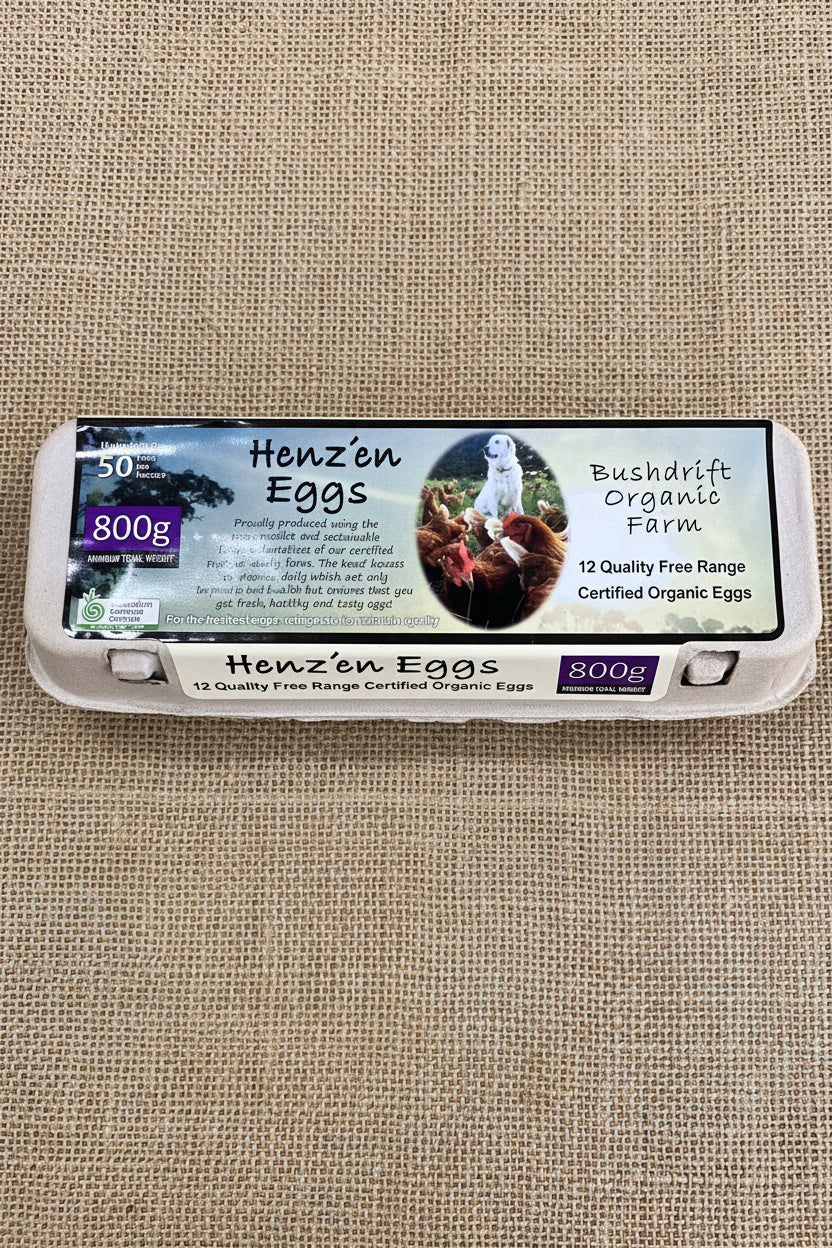 Organic Henzen Eggs 800 g