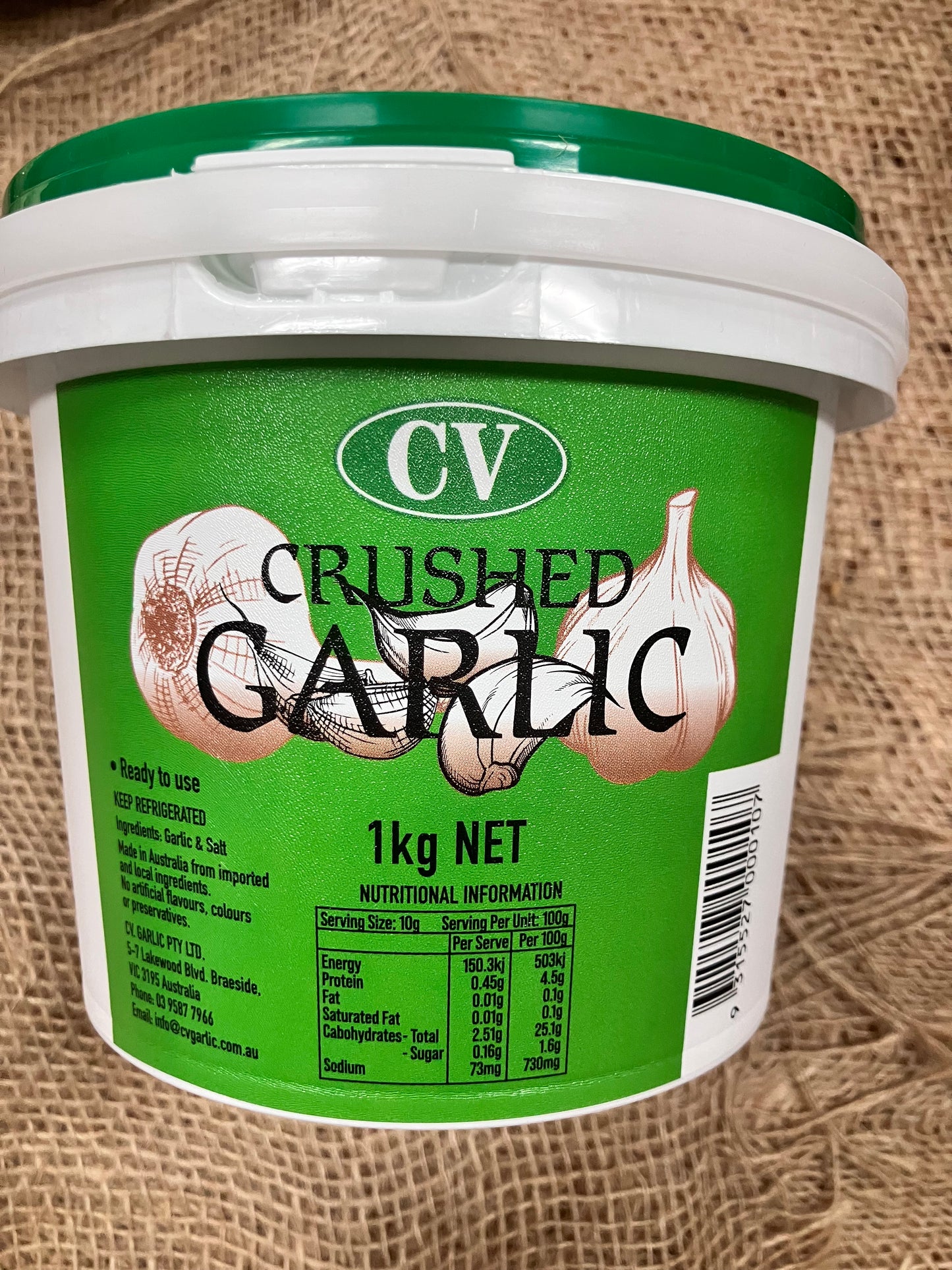 Crushed garlic