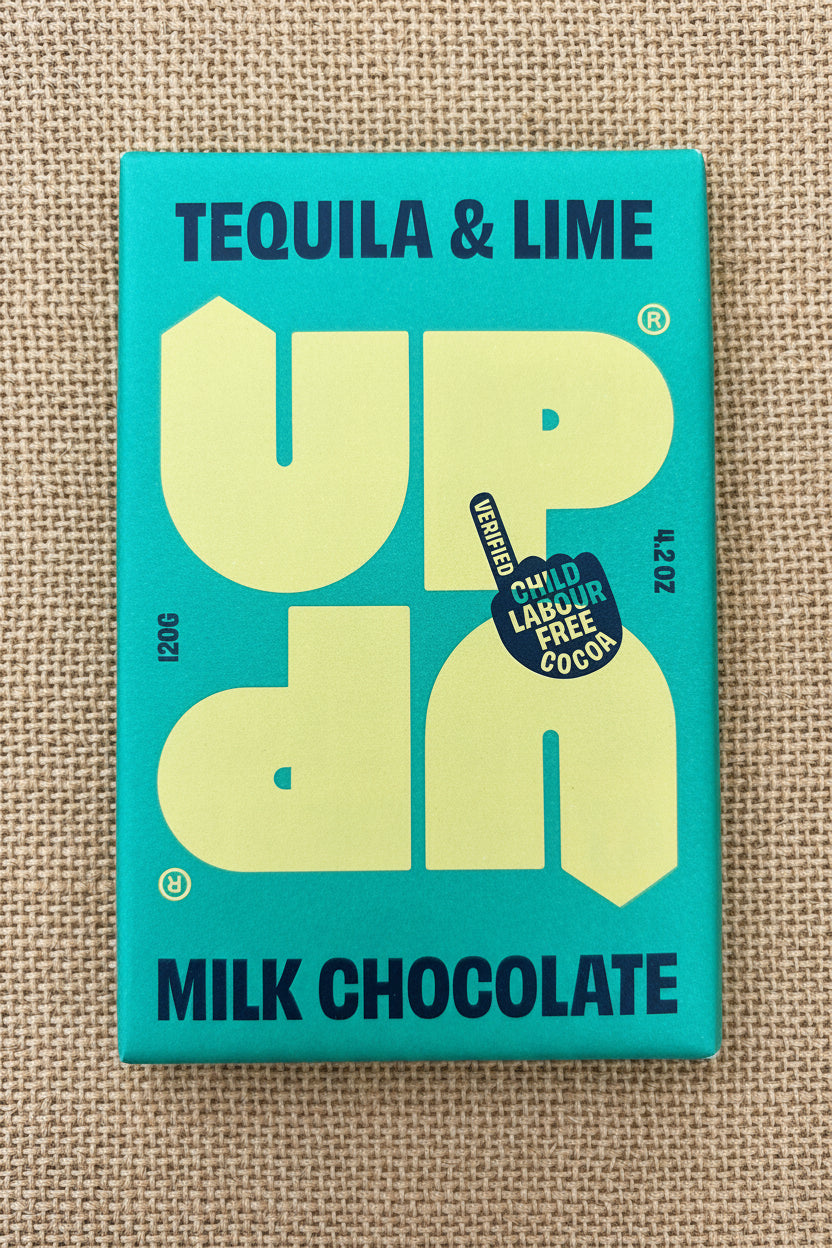 Tequila & lime milk chocolate 120gm