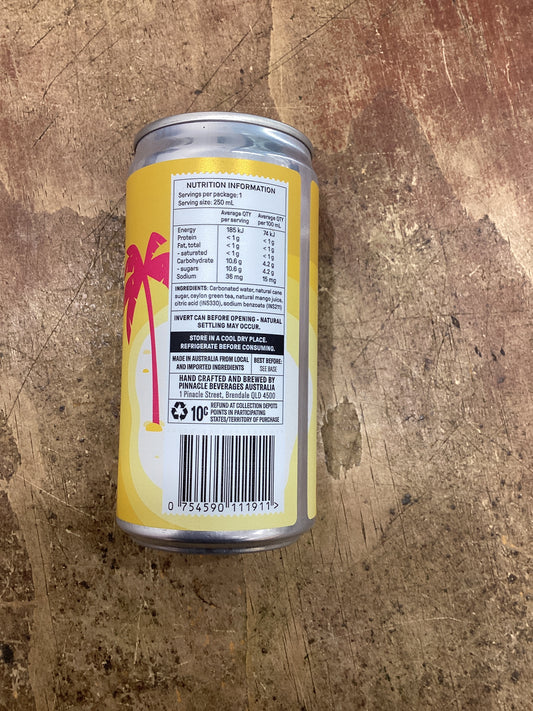 Sparkling mango iced tea 250 ml