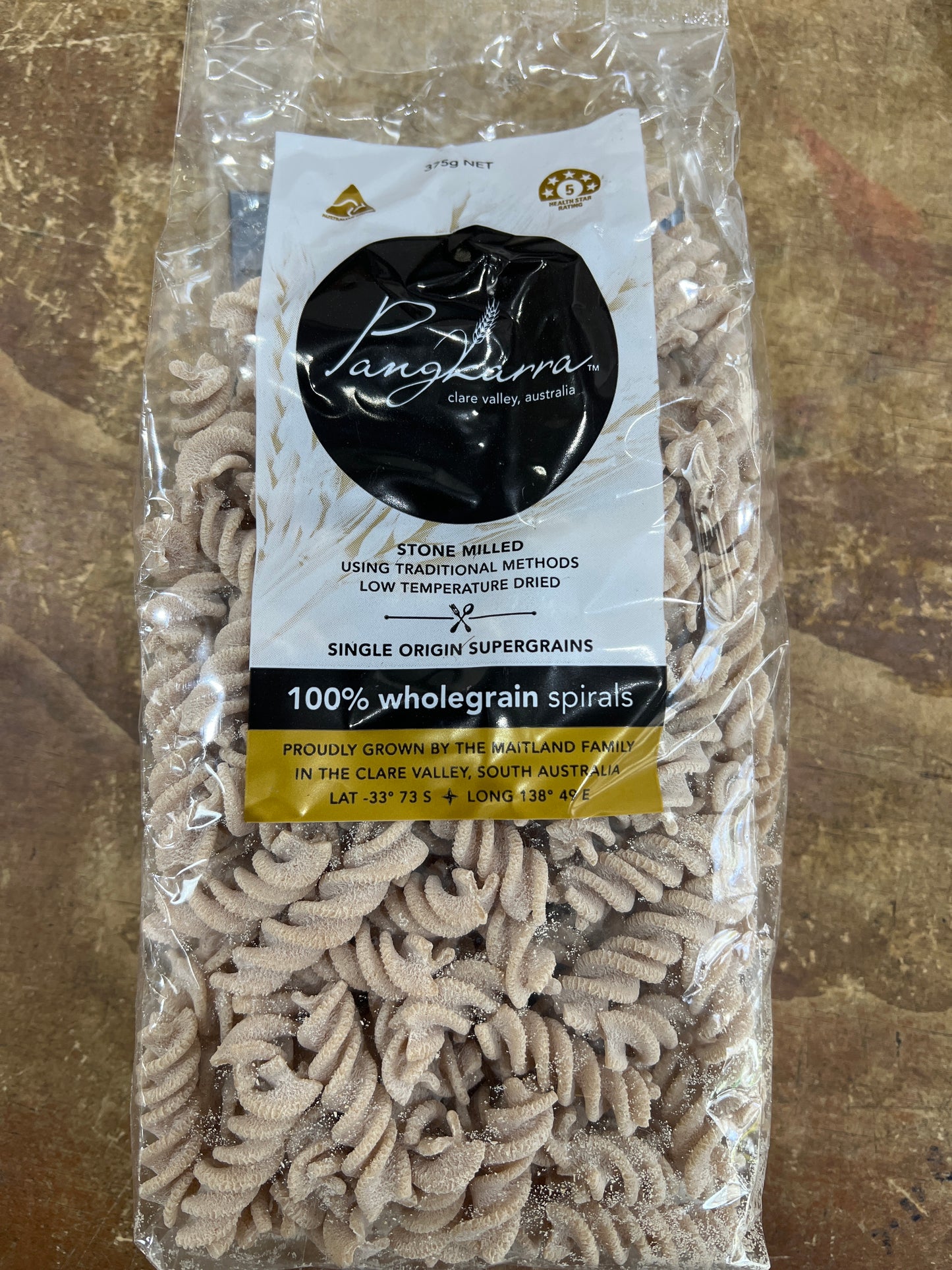100% whole grain spiral Pasta