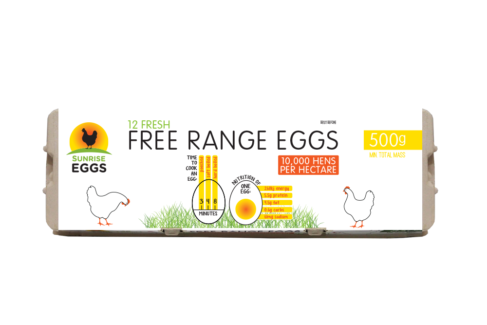 Free Range Eggs 700G by Sunrise