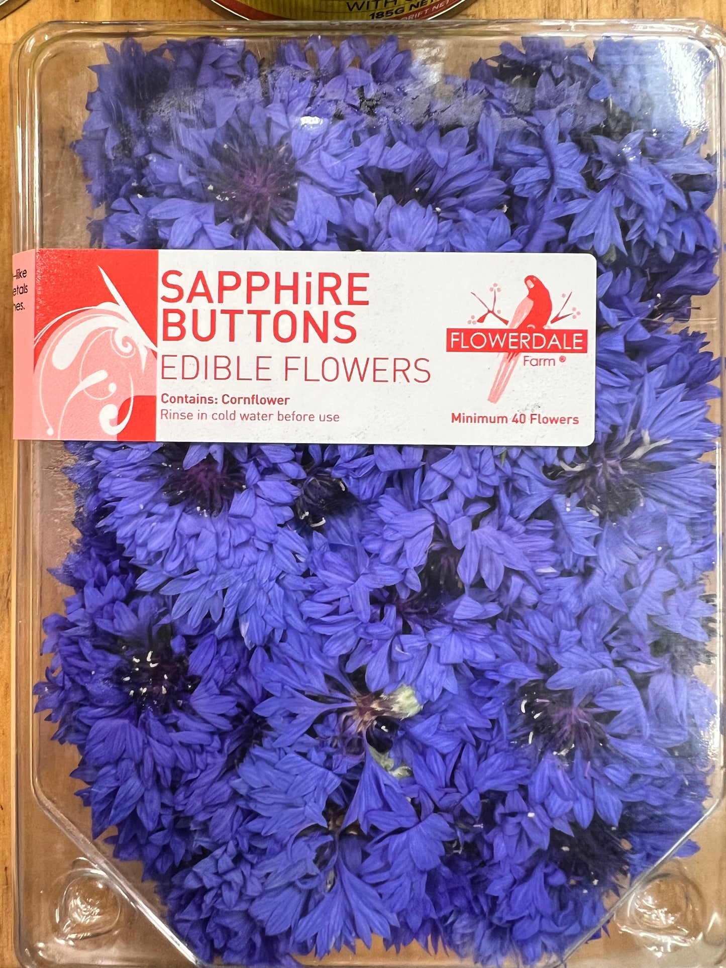 SAPPHiRE BUTTONS EDIBLE FLOWERS