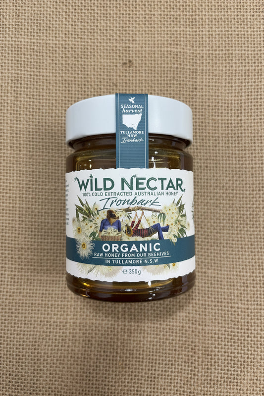 Organic iron bark honey 350g