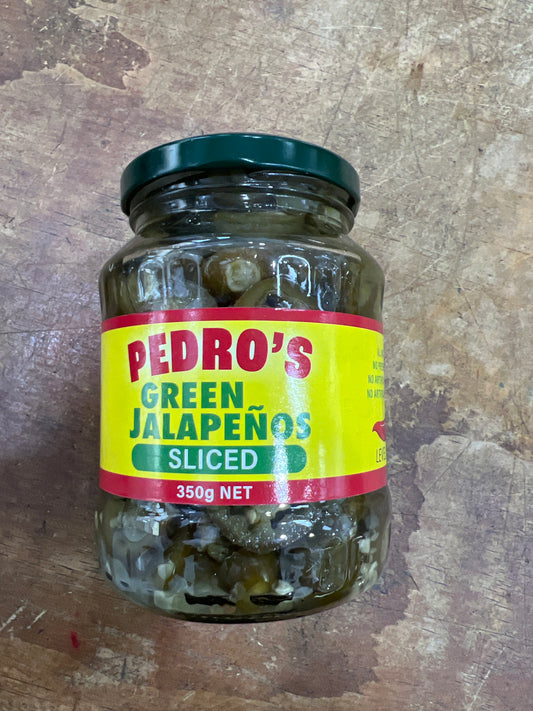 Sliced green jalapeño 350g net
