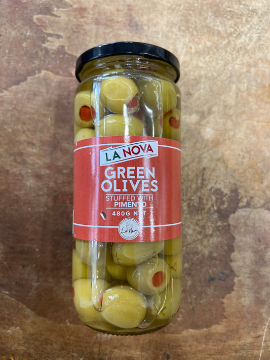 Green olives stuffed with pimento