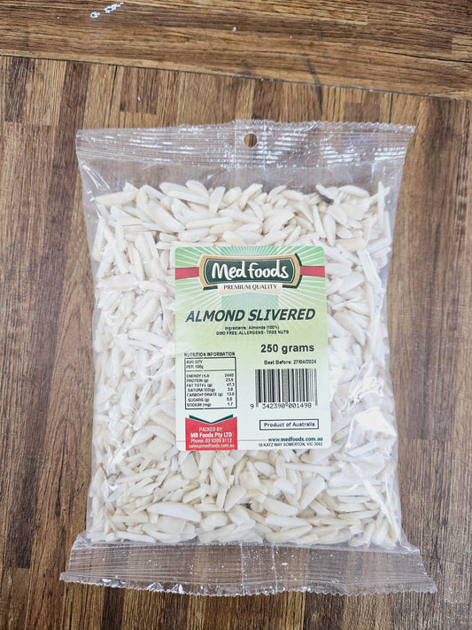 Australian Almonds Silvered Blanched 250g