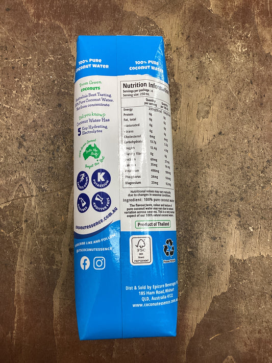 Coconut Essence  Natural Coconut Water 1l