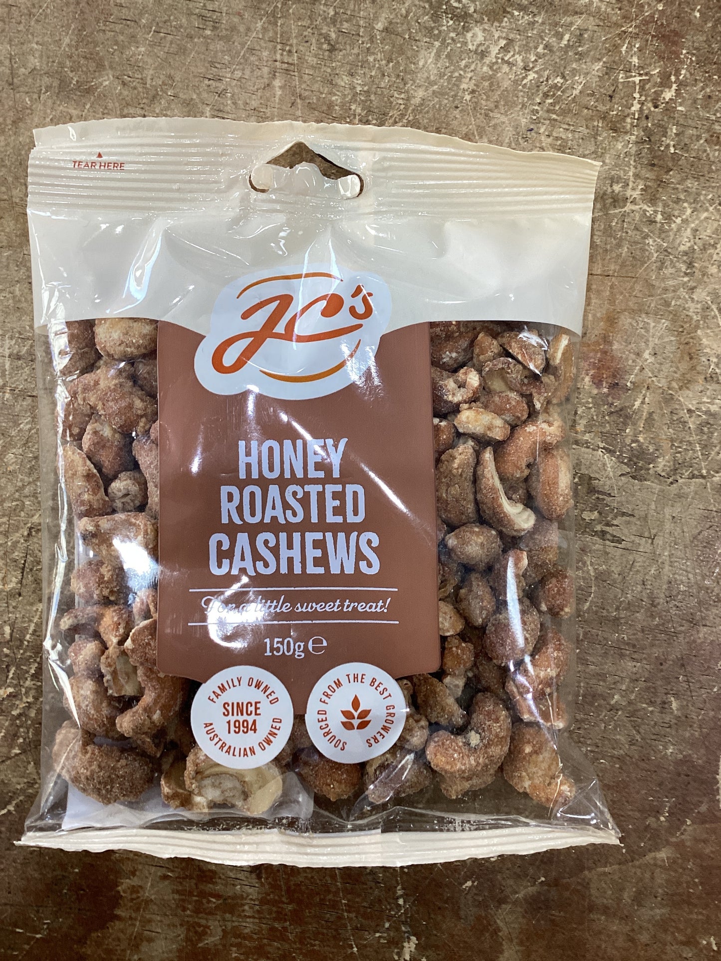 Honey roasted cashews 150 g