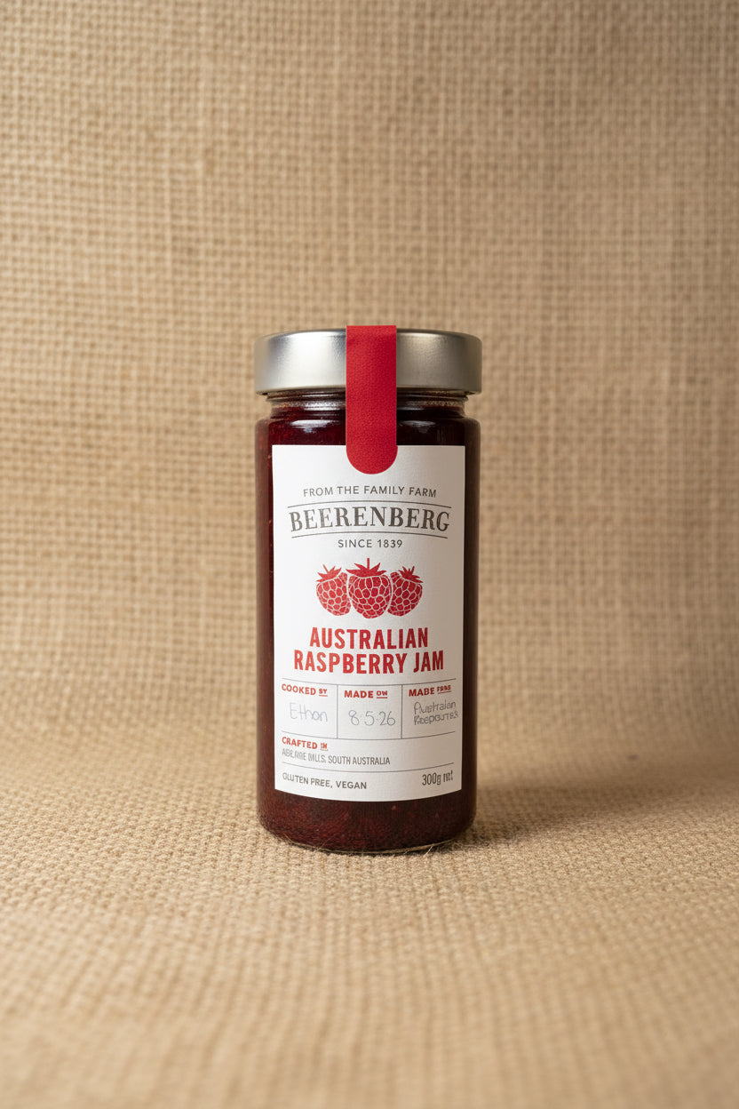 Australian Raspberries jam 300g
