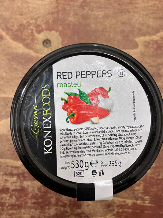 Red peppers Roasted