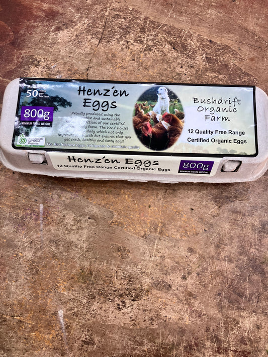 Organic Henzen Eggs 800 g