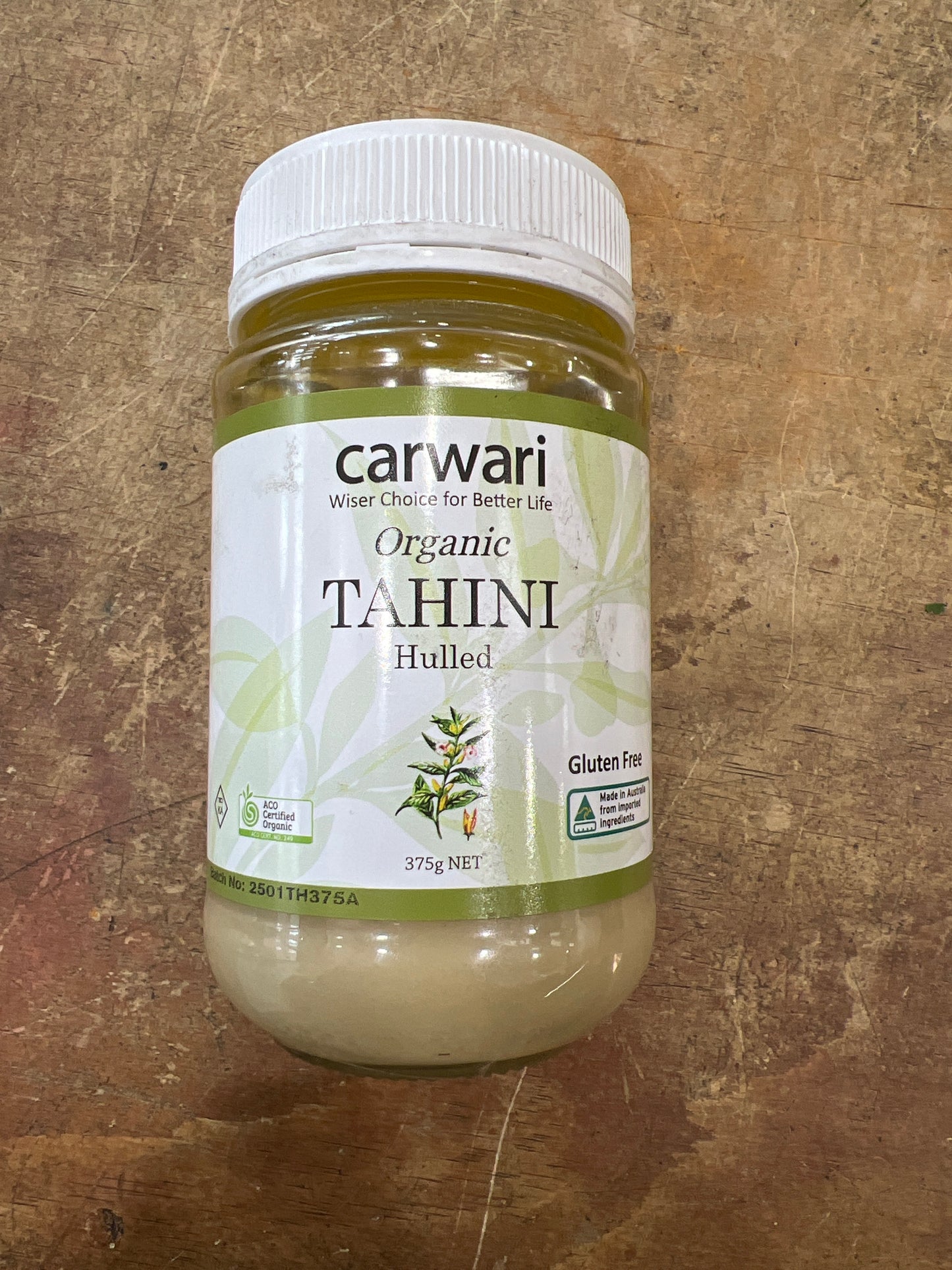 Organic Hulled Tahini 375g net