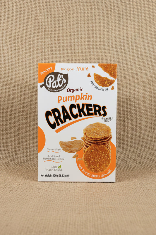 Organic pumpkin crackers 100g