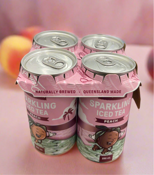 Peach sparkling tea 4pk