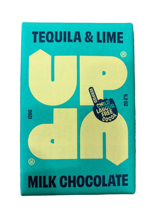 Tequila & lime milk chocolate 120gm