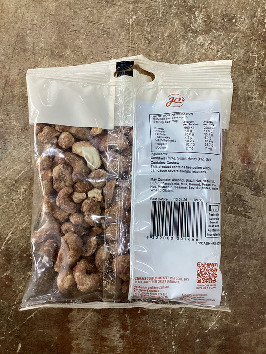 Honey roasted cashews 150 g