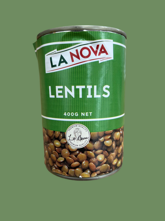 Canned lentils 400gm