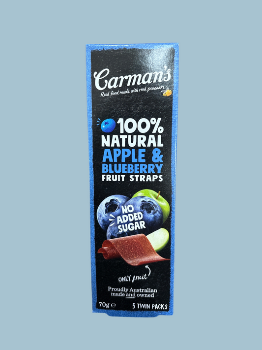 100% Natural Apple&Blueberry fruit straps (70g)