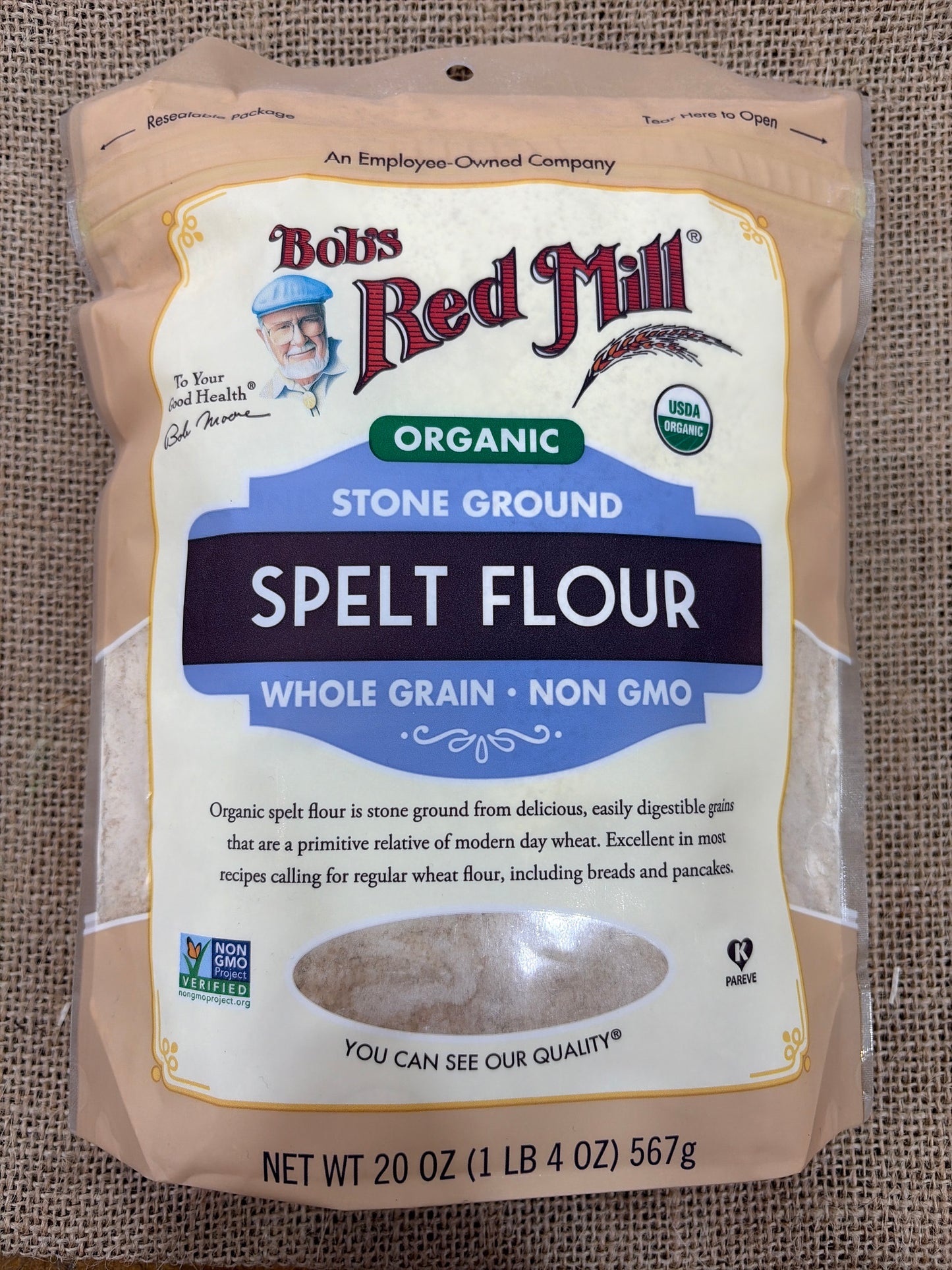 Organic spelt flour 567g