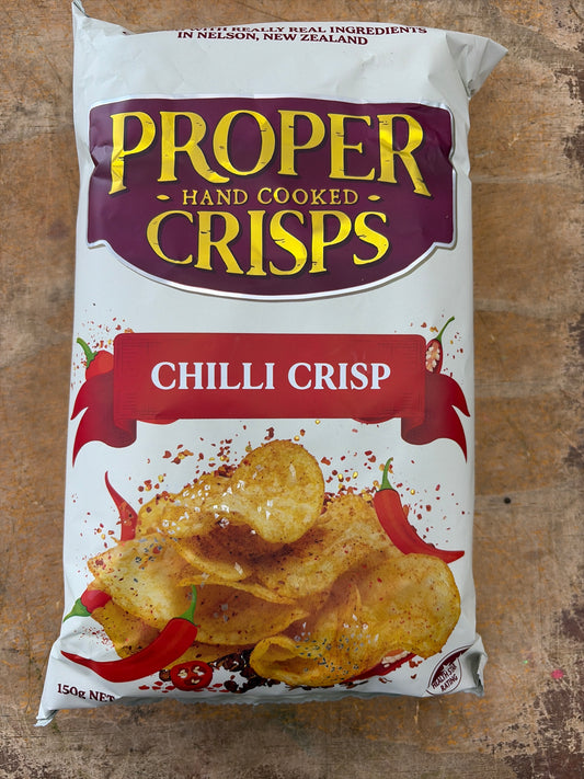 Proper crisps chilli crisps 150gm
