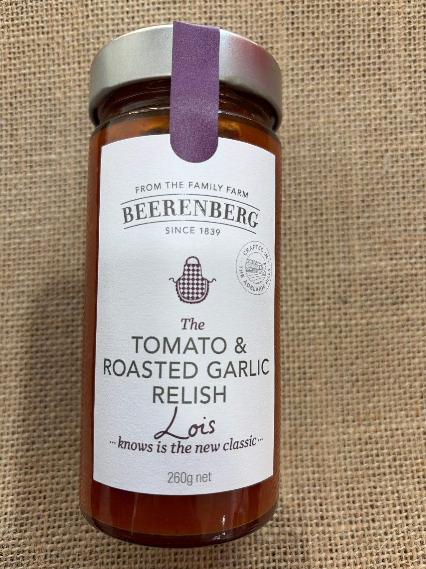 Tomato & roasted garlic relish 260g