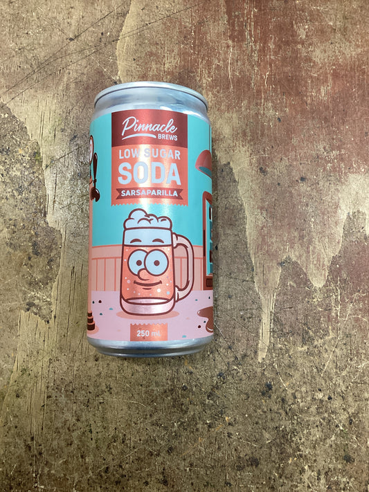 Low sugar Soda Sarsaparilla 250 mL