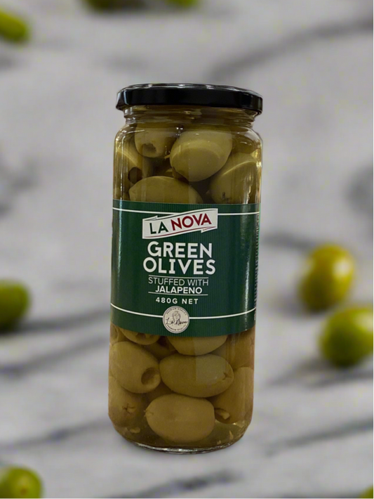 Green olives with Jalapeño 480g