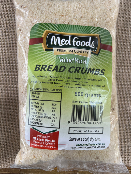 Bread crumbs 500gm Medfoods
