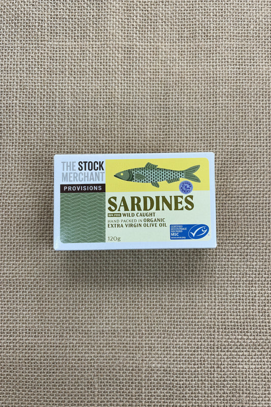 Sardines in organic olive oil 120 g