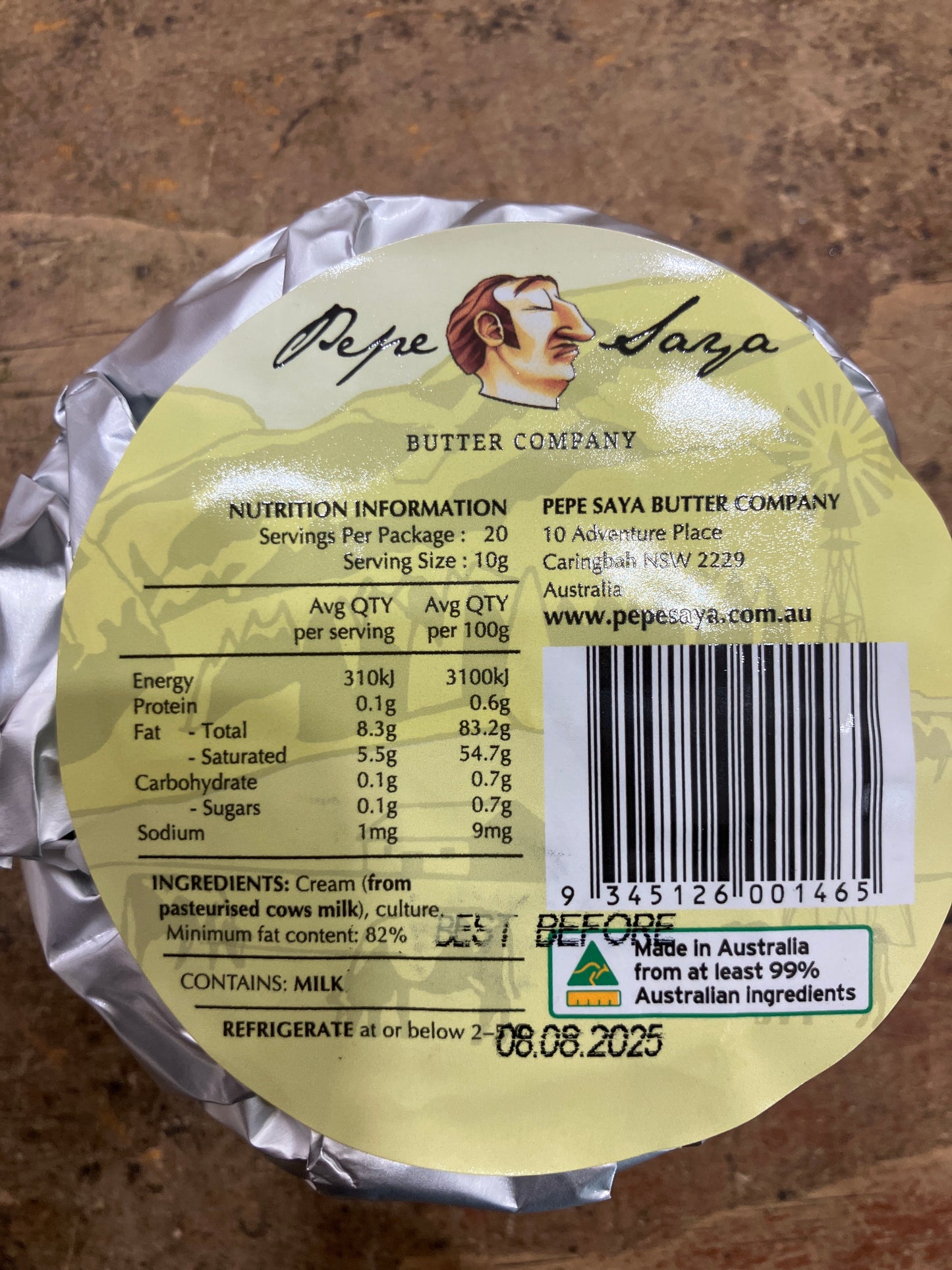 Pepe Saya Australian Salted Butter 250g