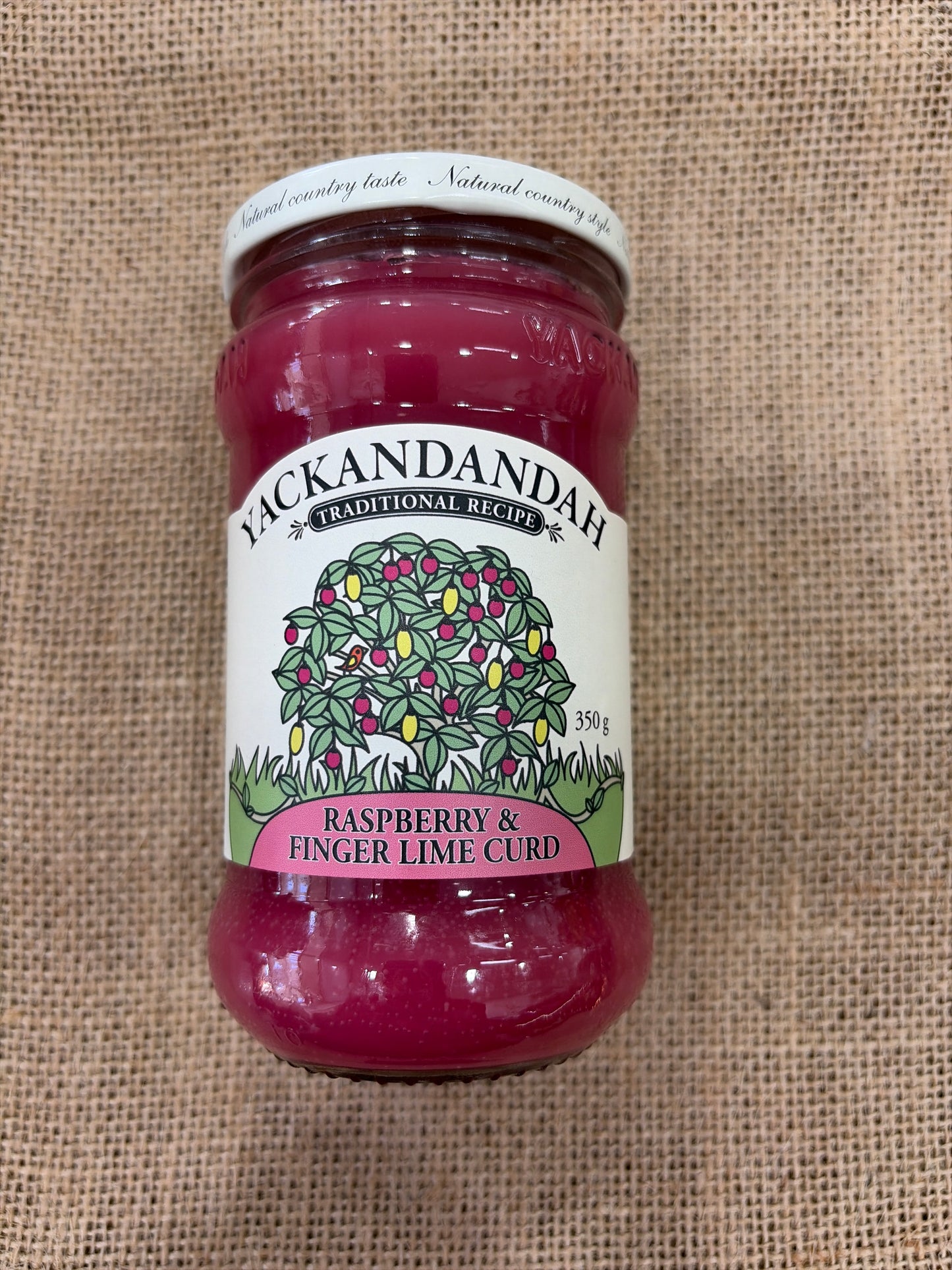 Raspberry & finger lime curd