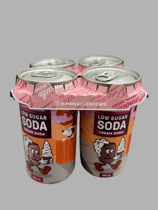 Low sugar cream soda 4pk