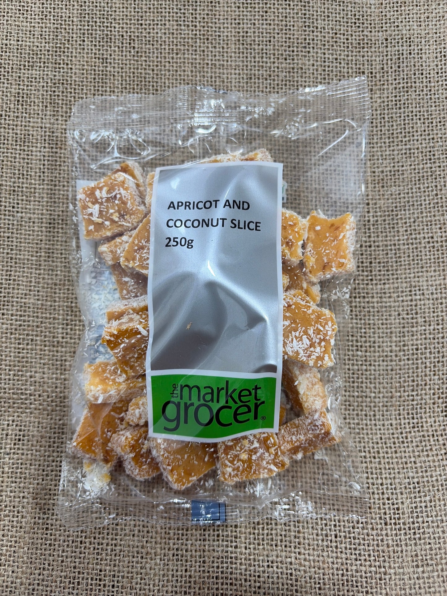 Apricot & coconut slice 250g