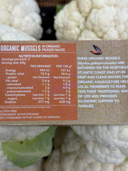 Organic Mussels in Organic Sauce 120G