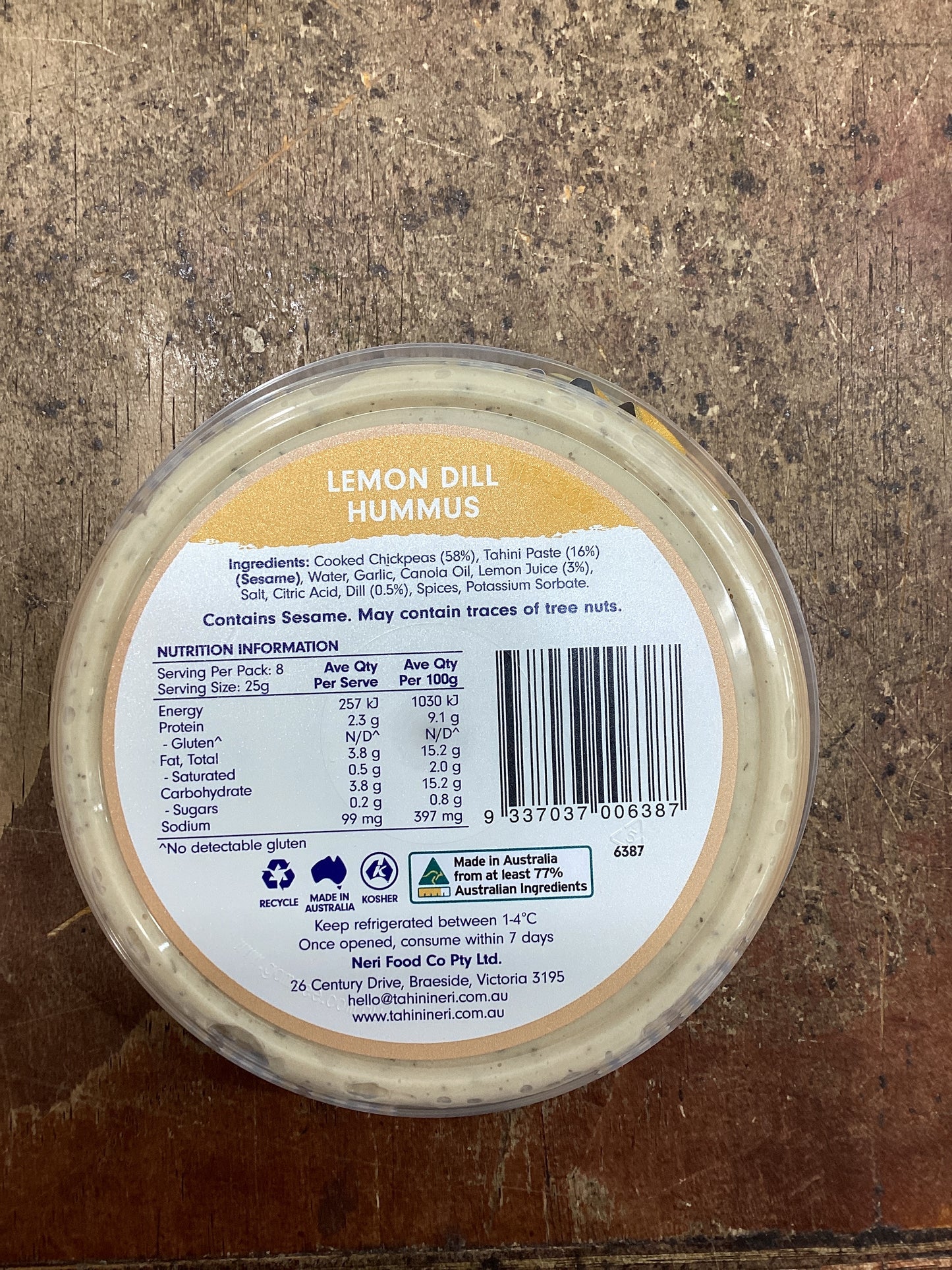 Tahini lemon dill hummus