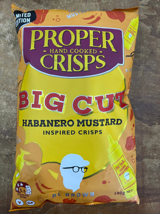 Habanero mustard chips 140gm