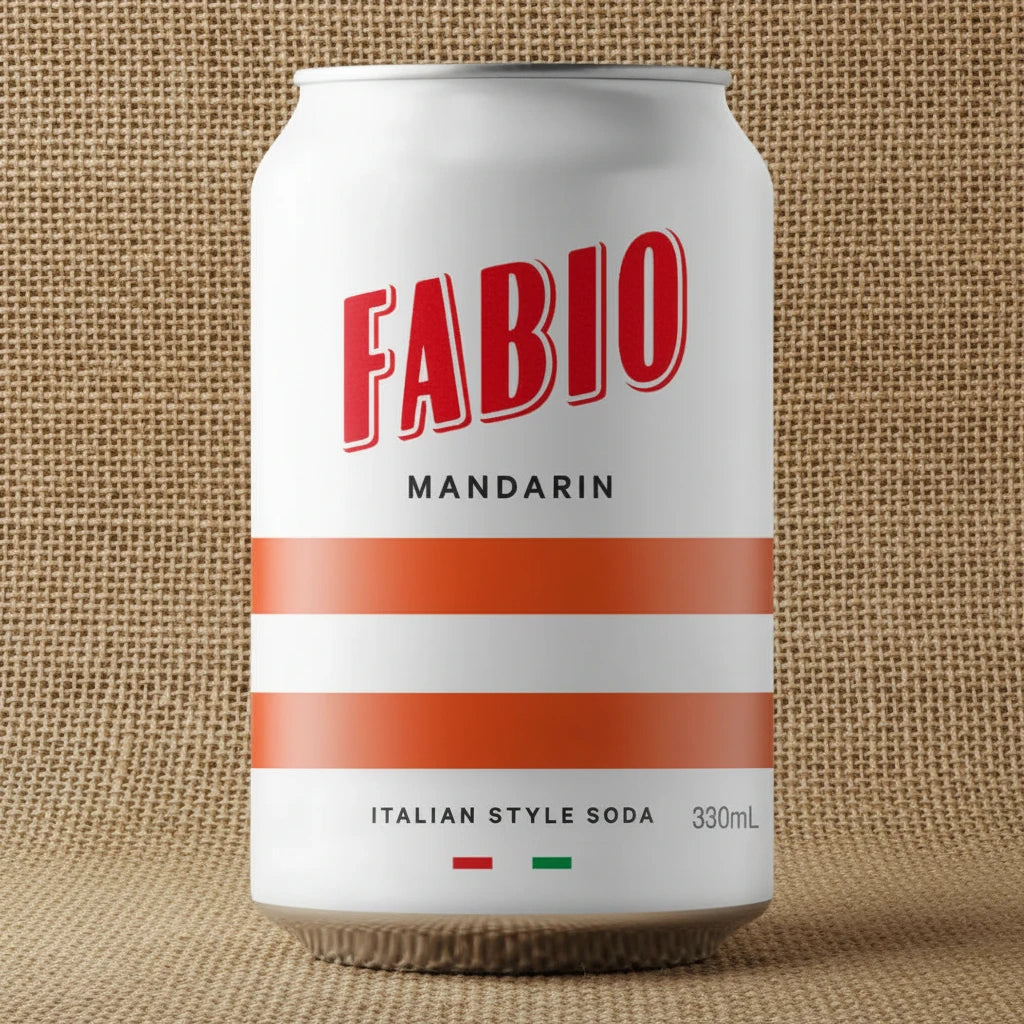 Fabio Mandarin Soda 330 ml can