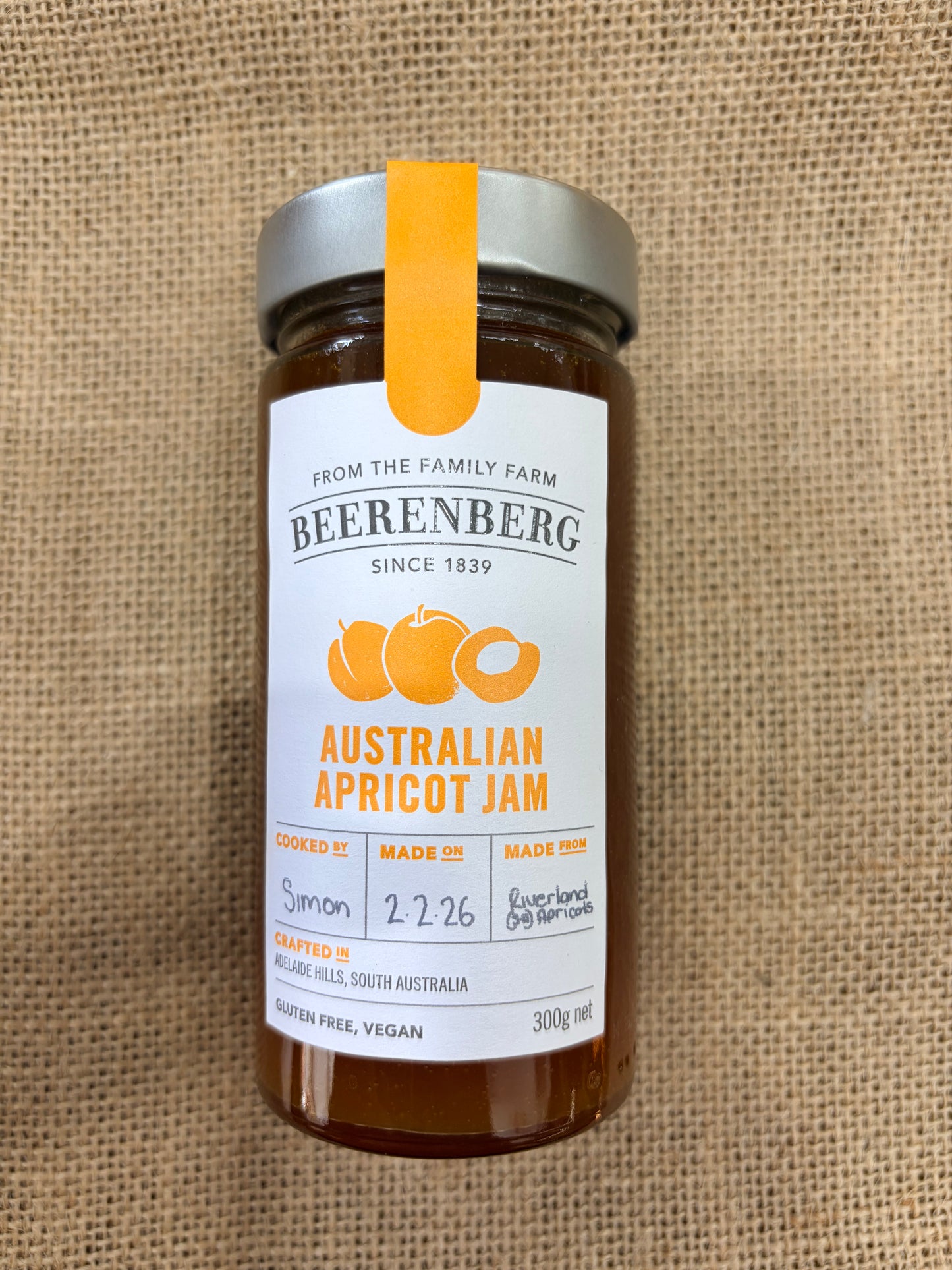 Australia apricot jam 300g