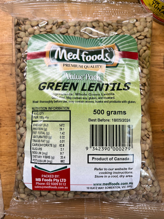 Green Lentils 500g
