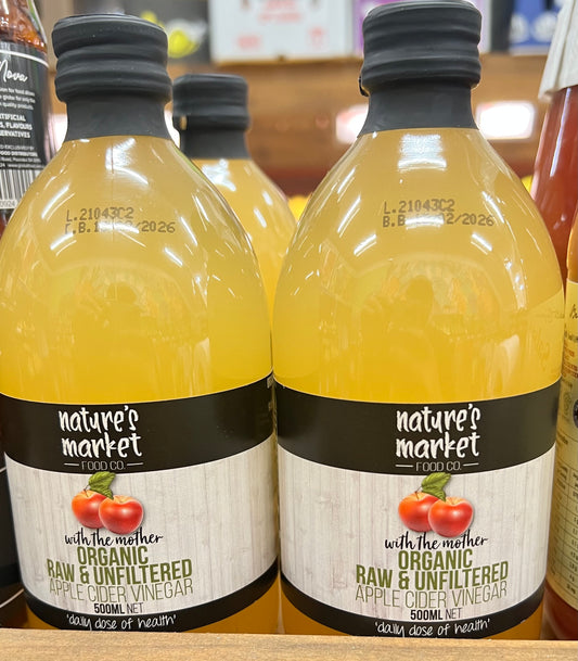 ORGANIC RAW & UNFILTERED Apple Cider Vinegar