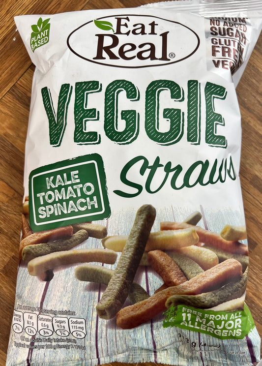 Eat Real Veggie straws 113g