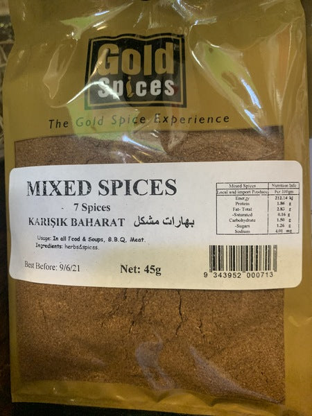 Mixed Spices 45g