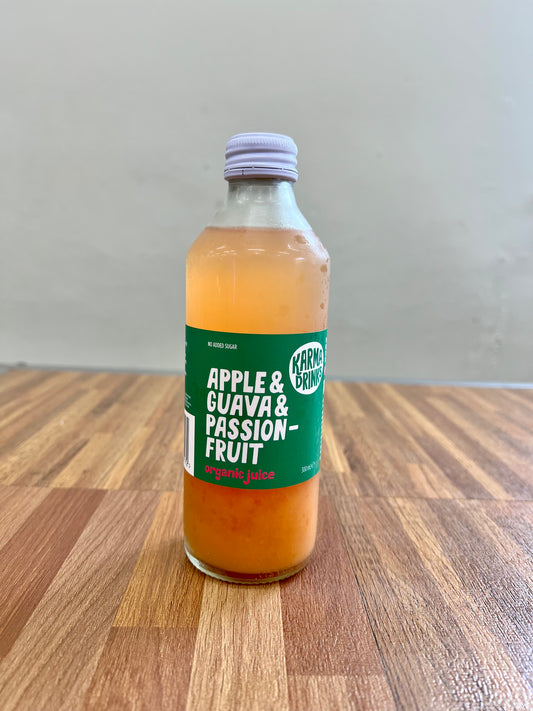 Apple, Guava and passion fruit juice