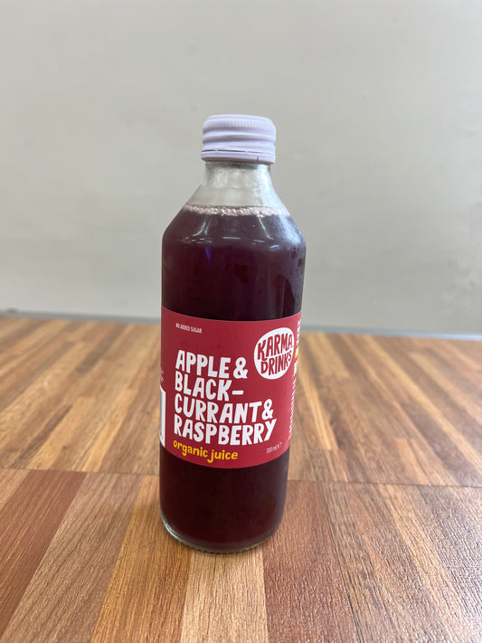 Apple, black currant and raspberry juice 300 ml