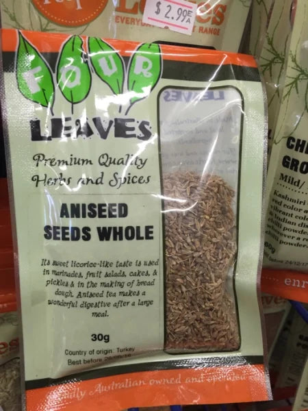 Whole Aniseed Seeds 30g
